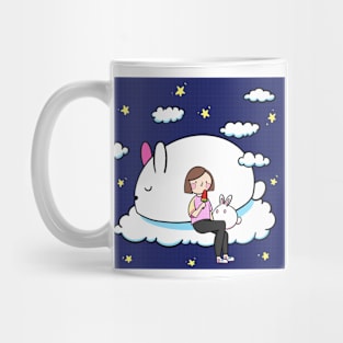 Sky Bunny Night sky Mug